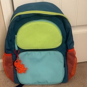 Cat and Jack Colorful Backpack with Toy Charm new without tags